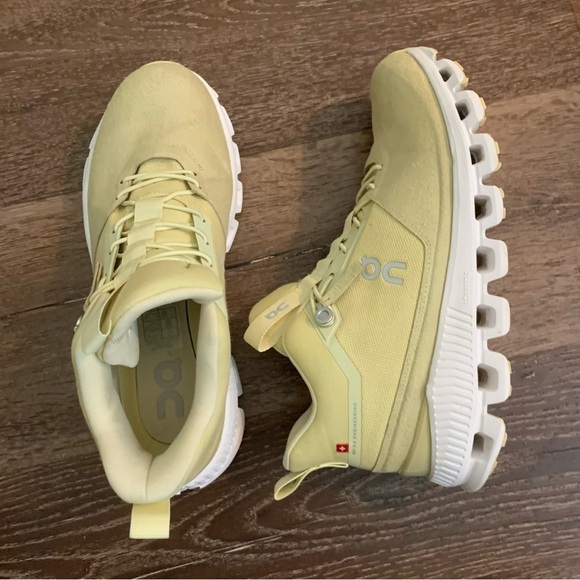 On cloud running Womens hi sneakers yellow 8 - Picture 1 of 7